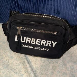 Burberry Black Belt Bag for Men